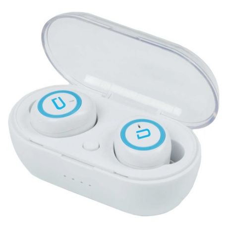 Наушники с микрофоном DENN TWS007, Bluetooth, вкладыши, белый