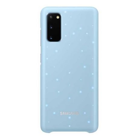 Чехол (клип-кейс) SAMSUNG Smart LED Cover, для Samsung Galaxy S20, голубой [ef-kg980clegru]