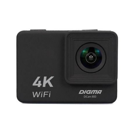 Экшн-камера DIGMA DiCam 800 4K, WiFi, черный [dc800]