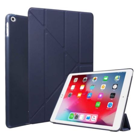 Чехол для планшета BORASCO Apple iPad 2019, темно-синий [37940]