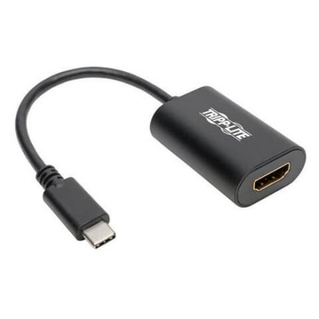 Адаптер TRIPPLITE U444-06N-HD4K6B, USB Type-C (m) (прямой) - HDMI (f) (прямой), круглое, 0.15м, черный