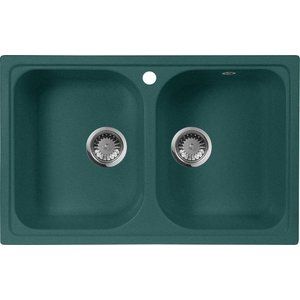 Кухонная мойка AquaGranitEx M-15 (305) зеленый