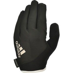 Перчатки для фитнеса Adidas Essential ADGB-12421WH (с пальцами) черно/белые р. S