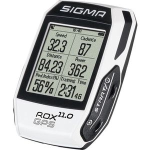 Велокомпьютер Sigma ROX GPS SET 11.0.01009.102 функции, белый, встроенная STRAVA