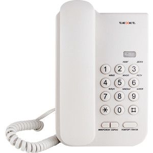 Проводной телефон TeXet TX-212 светло-серый