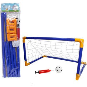 Игровой набор 1Toy Футбольные ворота 107х78х71см, мяч, насос, коробка (Т59935)