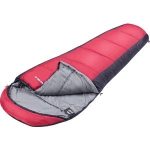 Спальный мешок Jungle Camp Track 300 Jr, трехсезонный, левая молния, цвет серый, красный