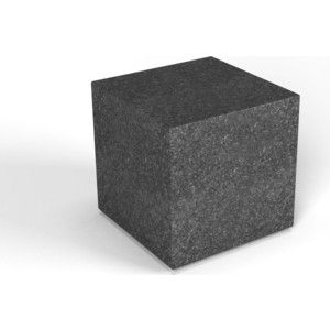 Декоративная фигура Flox Куб черный гранит (390х 385х 385)