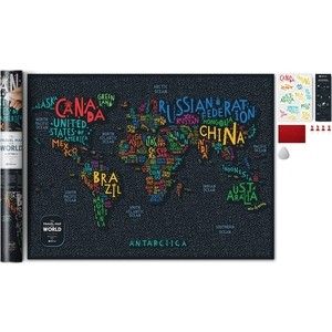 Карта 1DEA.me Travel map letters world