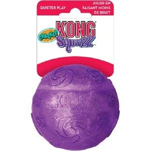 Игрушка KONG Squeezz Crackle Ball Large "Мячик хрустящий" большой 7см для собак