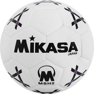 Мяч гандбольный Mikasa MSH 2, синт.кожа, р.2, бело-черно-фиолетовый