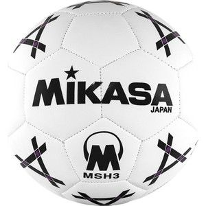 Мяч гандбольный Mikasa MSH 3, синт.кожа, р.3, бело-черно-фиолетовый