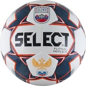 Мяч футзальный Select Futsal Replica"850618-172, р.4, бело-син-красный