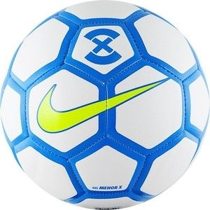 Мяч футзальный Nike X Menor SC3039-103, р.4, бело-желто-голубой
