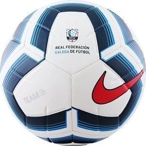 Мяч футбольный Nike Strike Team CN2161-100, р. 5, бело-темносине-голубой