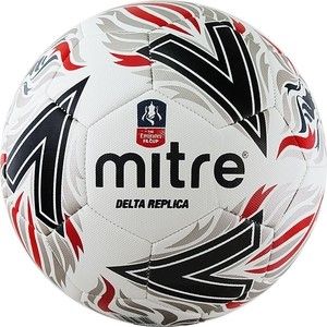 Мяч футбольный Mitre Delta Replica AA0017WD6, р.5, бело-красно-черный