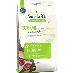 Сухой корм Bosch Petfood Sanabelle No Grain with Poultry беззерновой с домашней птицей для кошек 2кг (8339002)