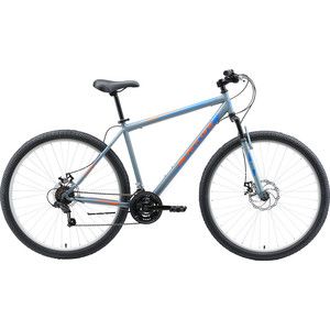 Велосипед Black One Onix 27.5 D Alloy (2019) серый/оранжевый/белый 16"
