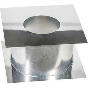 Потолочно-проходной узел Феникс диаметр 150 мм сталь AISI 430 (0.5 нерж.мат./0.5 нерж.зерк.)(365х365 мм)(00844)