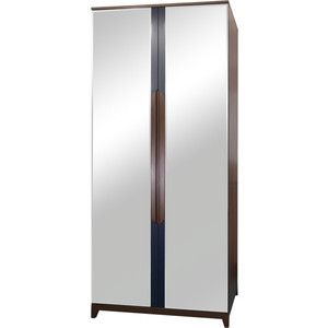 Шкаф 2-дверный R-home Сканди сапфир с зеркалами