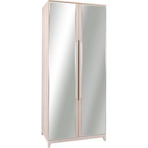 Шкаф 2-дверный R-home Сканди жемчужно-белый с зеркалами