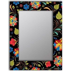 Настенное зеркало Дом Корлеоне Цветочный фейерверк 75x110 см