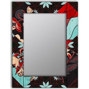 Настенное зеркало Дом Корлеоне Весенние цветы 90x90 см
