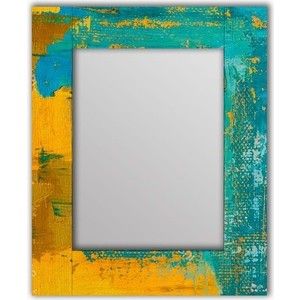 Настенное зеркало Дом Корлеоне Гранж Блю 65x65 см