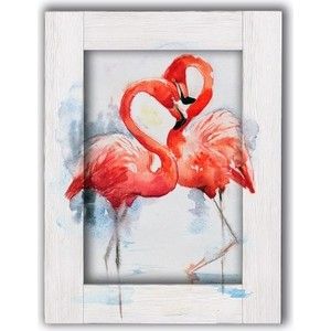 Картина с арт рамой Дом Корлеоне Два фламинго 70x90 см
