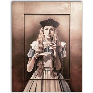 Картина с арт рамой Дом Корлеоне Алиса в стране чудес 45x55 см
