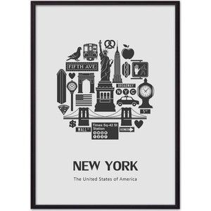 Постер в рамке Дом Корлеоне Тур по Нью-Йорку 21x30 см
