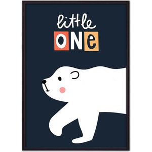 Постер в рамке Дом Корлеоне Белый медведь "Little one" 50x70 см