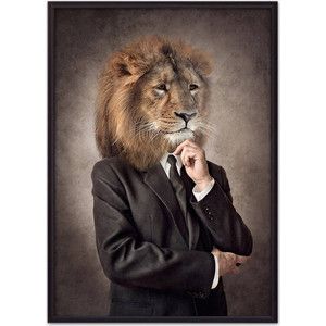 Постер в рамке Дом Корлеоне Человек-лев 40x60 см