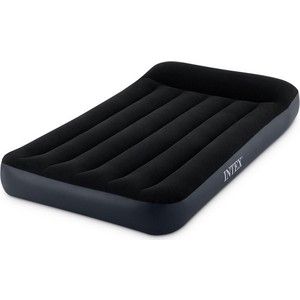 Надувной матрас Intex 64146 с подголовником Pillow Rest Classic Bed Fiber-Tech, 99х191х25 см встроенный насос,