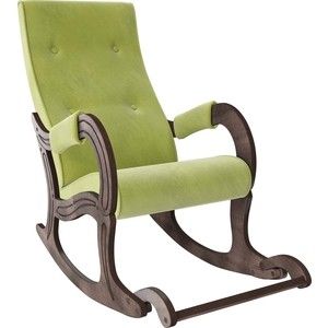 Кресло-качалка Мебель Импэкс Модель 707 орех антик, ткань Verona apple green