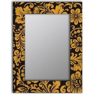 Настенное зеркало Дом Корлеоне Желтые цветы 65x65 см