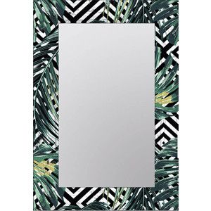 Настенное зеркало Дом Корлеоне Пальмовые листья 55x55 см