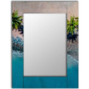Настенное зеркало Дом Корлеоне Пляж 90x90 см
