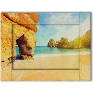 Картина с арт рамой Дом Корлеоне Песчаные скалы 60x80 см
