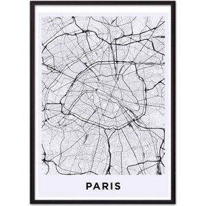 Постер в рамке Дом Корлеоне Карта Париж 30x40 см
