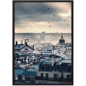 Постер в рамке Дом Корлеоне Рассвет в Париже 21x30 см