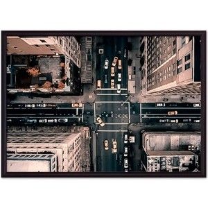 Постер в рамке Дом Корлеоне Манхэттен с высоты 21x30 см