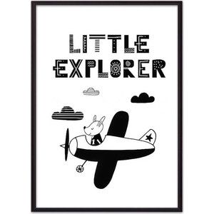 Постер в рамке Дом Корлеоне Пес "Little explorer" 50x70 см