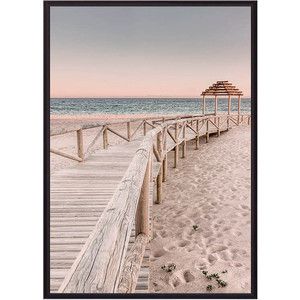 Постер в рамке Дом Корлеоне Мостик к пляжу 50x70 см
