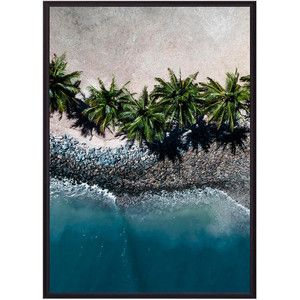 Постер в рамке Дом Корлеоне Пальмы на пляже 50x70 см