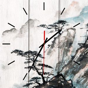 Настенные часы Дом Корлеоне Китайский пейзаж 30x30 см