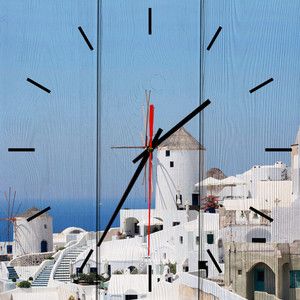 Настенные часы Дом Корлеоне Мельница Санторини 60x60 см