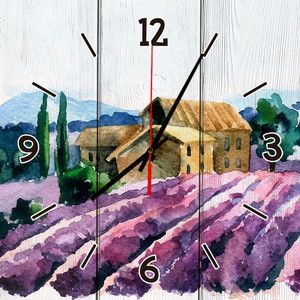 Настенные часы Дом Корлеоне Лавандовое поле 60x60 см