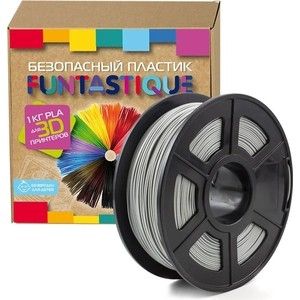 Пластик в катушке для 3D принтера Funtastique PLA-1KG-GY серый