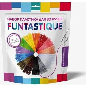 Пластик для 3D ручек Funtastique PLA-PEN-12, 12 цветов